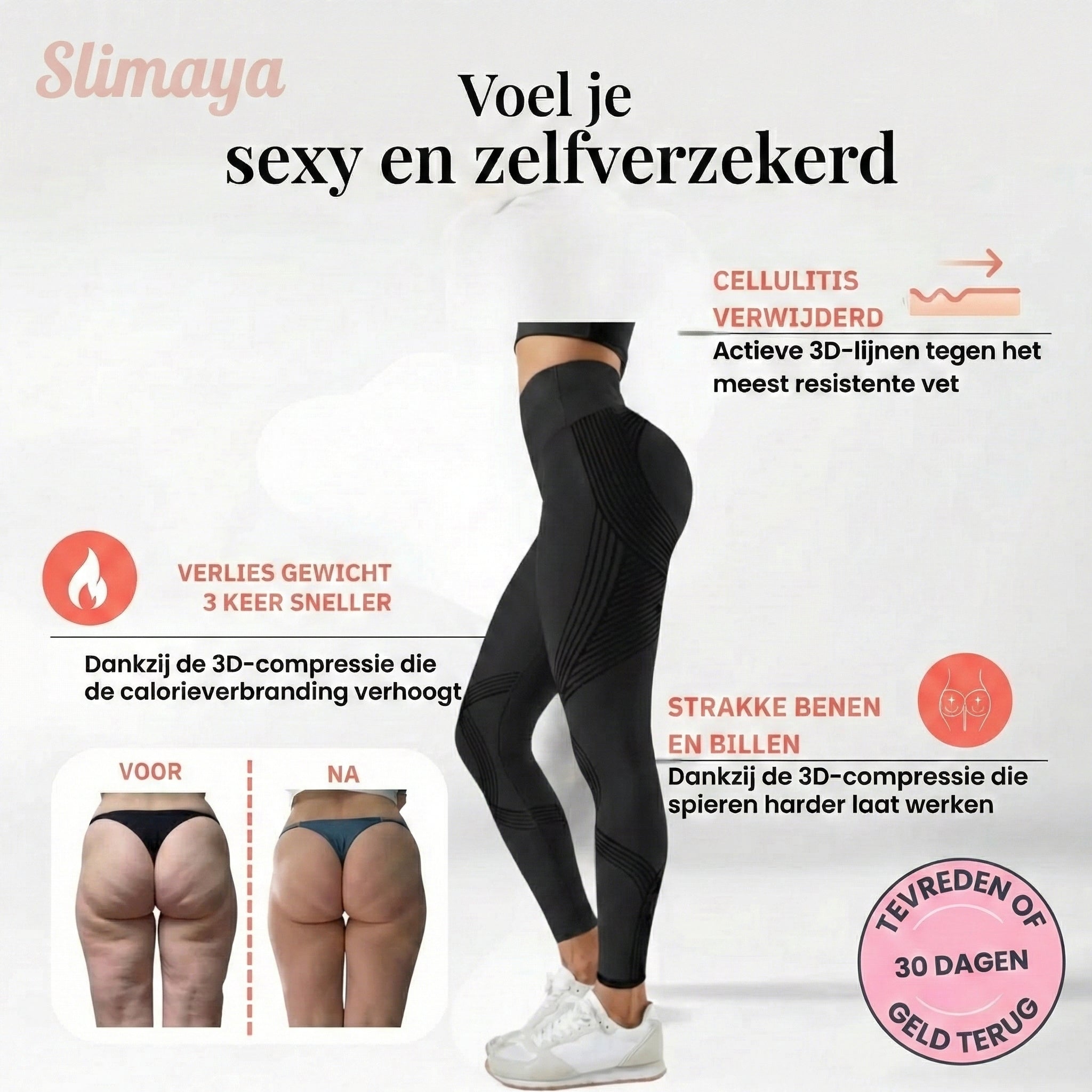 Leggings 3D Slimaya – Herdefinieer je silhouet moeiteloos